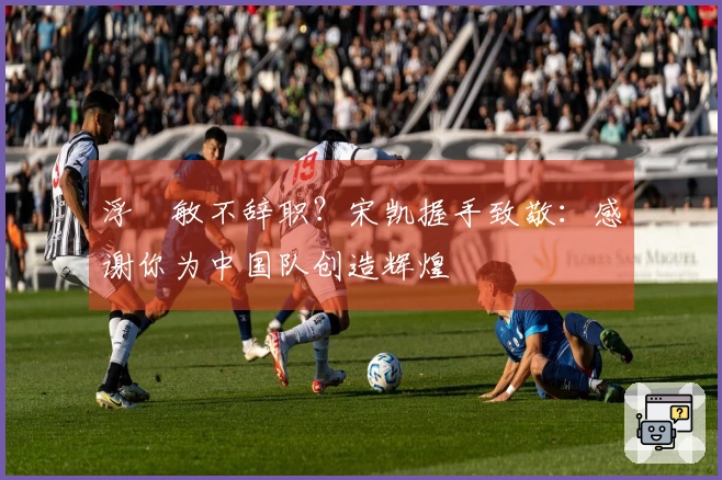 浮嶋敏不辞职？宋凯握手致敬：感谢你为中国队创造辉煌